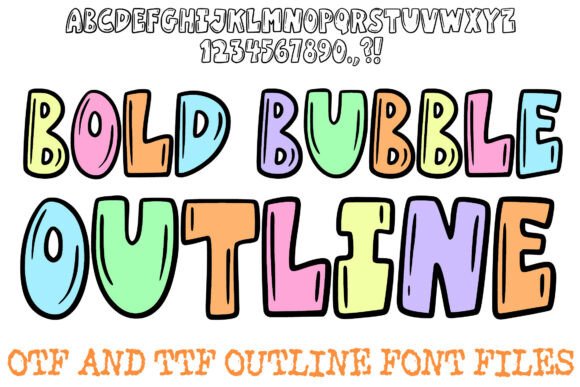 Bold Bubble Outline: A Display Font That Makes Your Brand Feel Polished