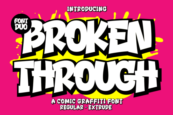 Broken Through: A Display Font That Elevates Real Small Business Branding