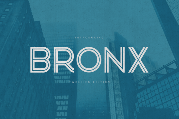 Bronx Twolines Edition: A Clean, Bold Display Font for Handmade Brands
