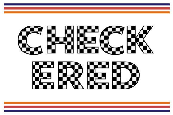 Checkered: A Display Font That Races Past the Scroll