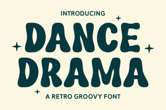 Dance Drama: A 1970s-Inspired Display Font for Bold Digital Headlines