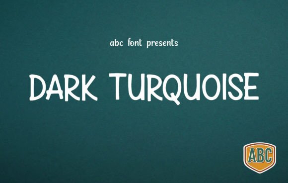 Dark Turquoise Font: A Display Sans Serif That Builds Brand Trust