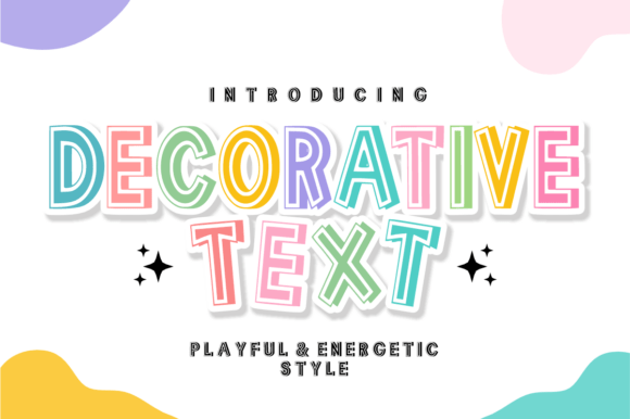 Decorative Text: A Bold Display Font for Digital Branding