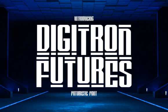 Digitron Futures: A Display Font for Digital Clarity and Brand Precision