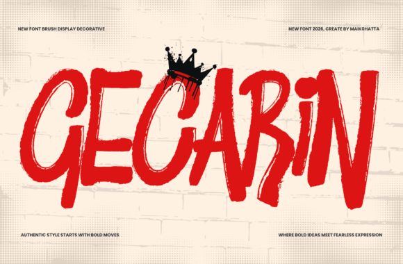 Gecarin: A Bold Display Font for Editorial Impact