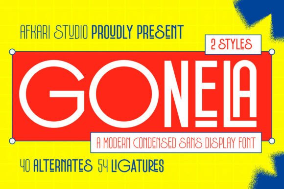 Gonela: A Modern Display Font for Editorial Clarity