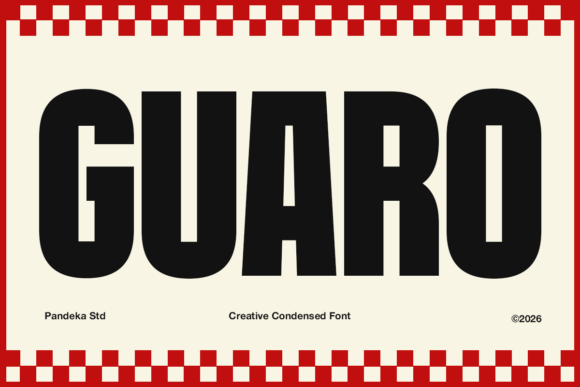 Guaro: A Bold Display Font for High-Energy Digital Branding