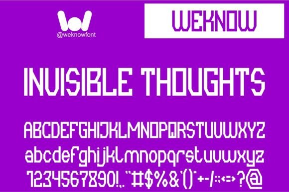 Invisible Thoughts: A Display Font That Cuts Through the Feed
