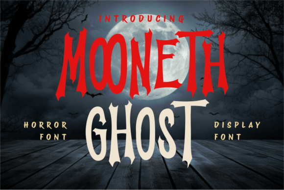 Mooneth Ghost: A Gothic Display Font for Bold Digital Branding