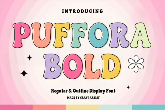 Puffora Bold: A Friendly, Chunky Display Font for Digital Brands