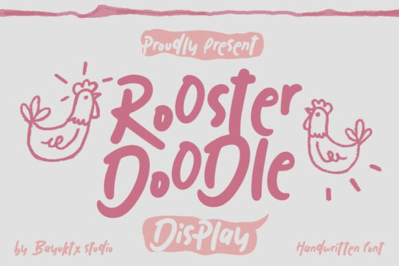 Rooster Doodle: A Playful Display Font That Makes Campaigns Instantly Recognizable