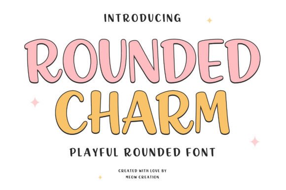 Rounded Charm: A Friendly Display Font for Handmade Creators