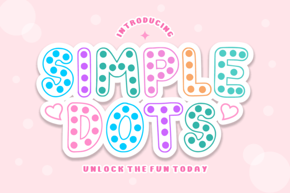 Simple Dots: A Playful Display Font for Scroll-Stopping Campaigns