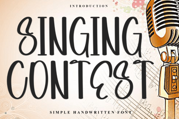 Singing Contest: A Display Font That Captures Attention