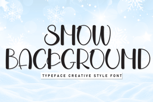 Snow Background: A Handwritten Display Font for Crafters