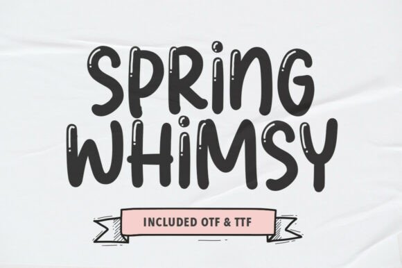 Spring Whimsy Font: A Playful Display Typeface for Memorable Branding
