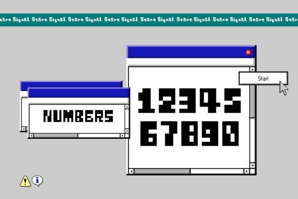 Start Signal: A Vibrant 8-Bit Display Font for Editorial Energy