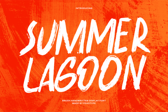 Summer Lagoon: A Bold, Hand-Painted Display Font for Makers