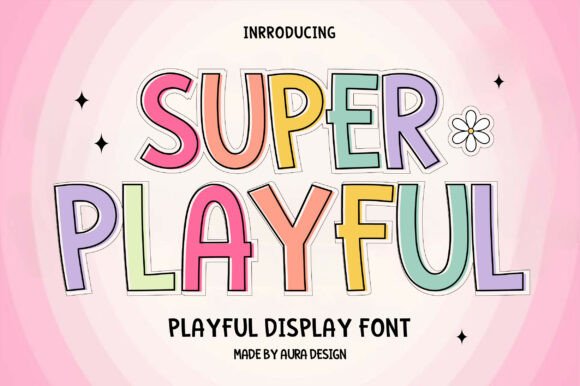 Super Playful: A Cheerful Display Font for Small Business Branding