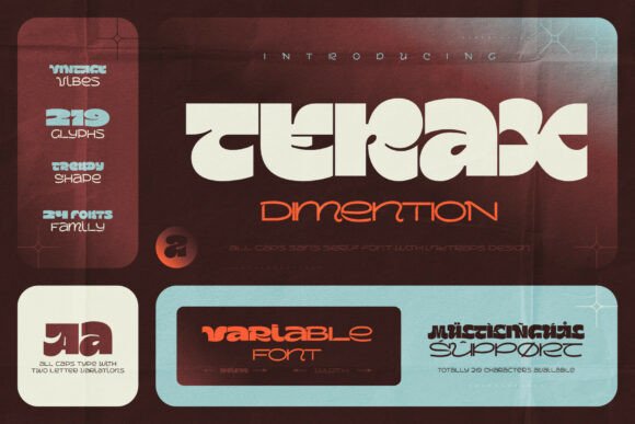 Terax Dimention: A Display Font That Builds Brand Trust