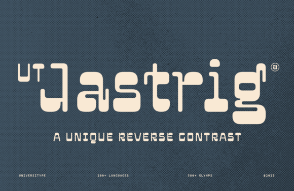 Ut Jastrig: A Display Font That Rewires Visual Hierarchy